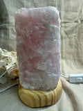 Rosenquarzlampe