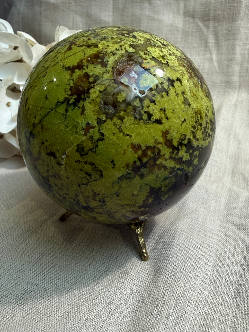 Grüner Opal Kugel