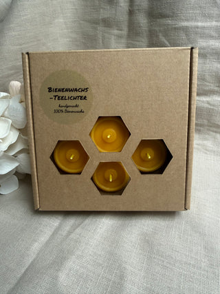 Bienenwachsteelichter – Set aus 7 Kerzen
