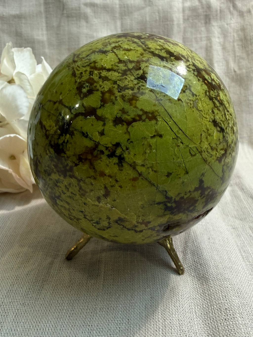 Grüner Opal Kugel