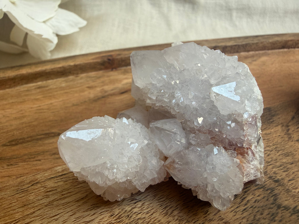 Kaktusquarz (Spirit Quarz) – Natürliche Kristallstufe | Einzigartiges Edelstein-Unikat