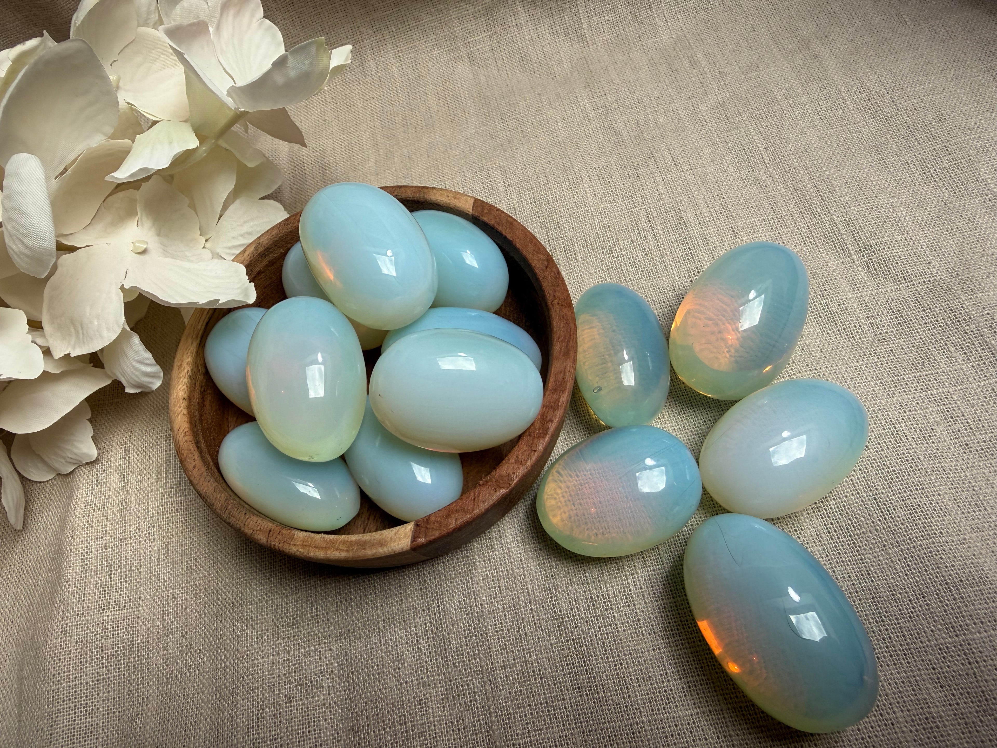 Opalglas Trommelsteine