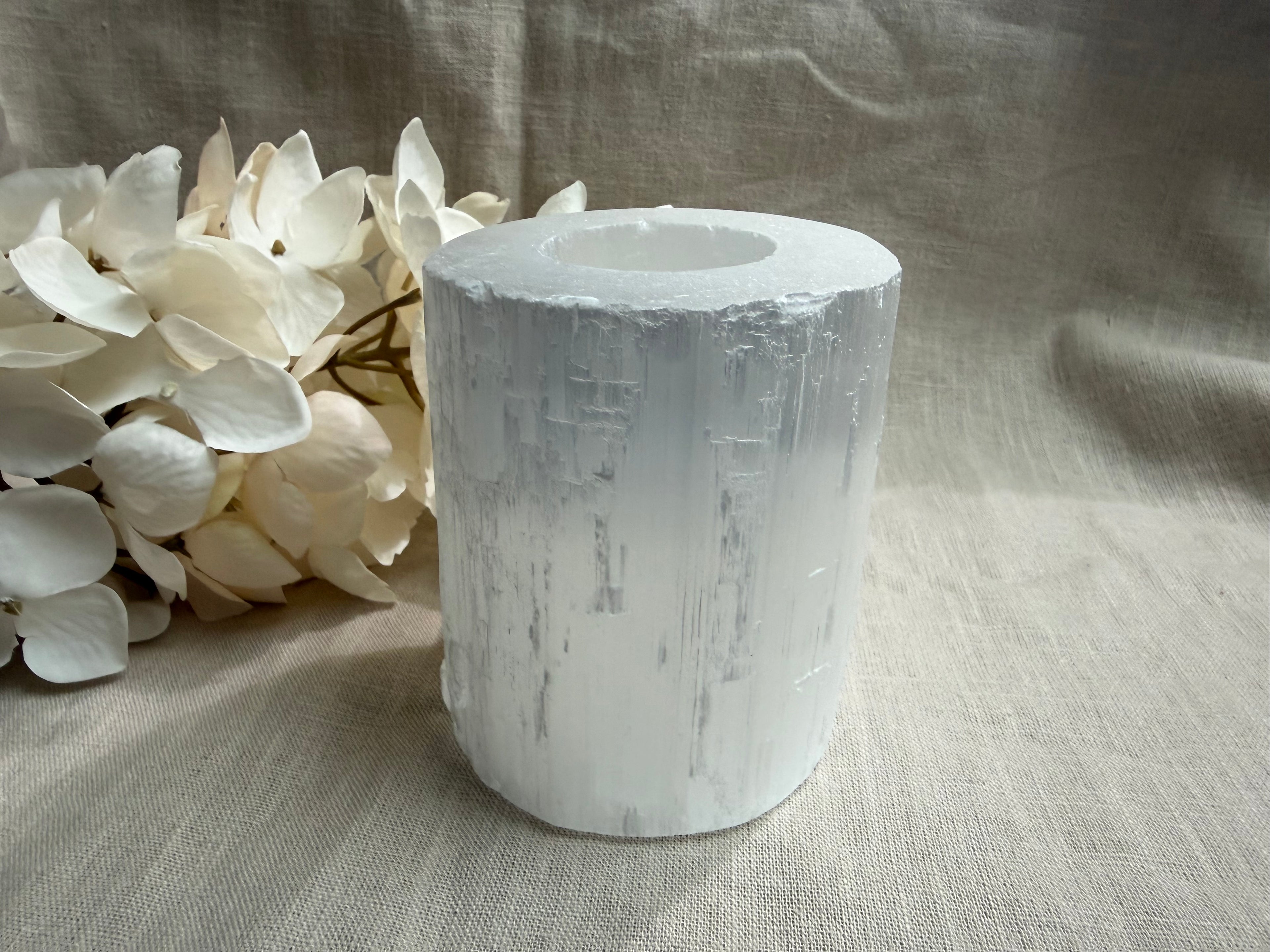 Teelichthalter Selenit
