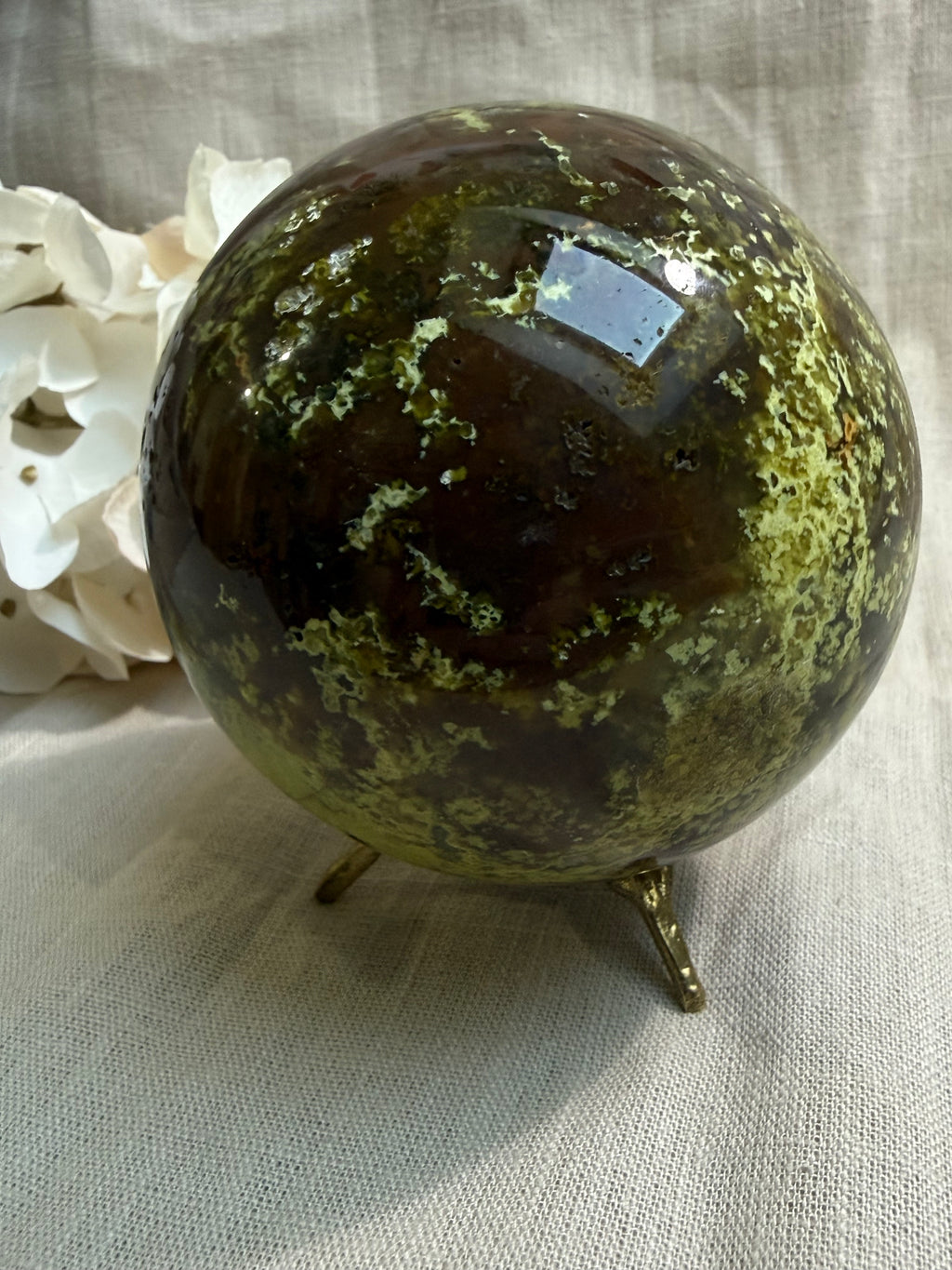 Grüner Opal Kugel