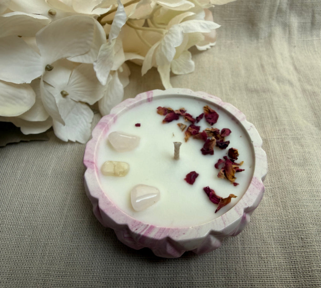 Handgemachte Ritualkerze – Selbstliebe & Herzöffnung
