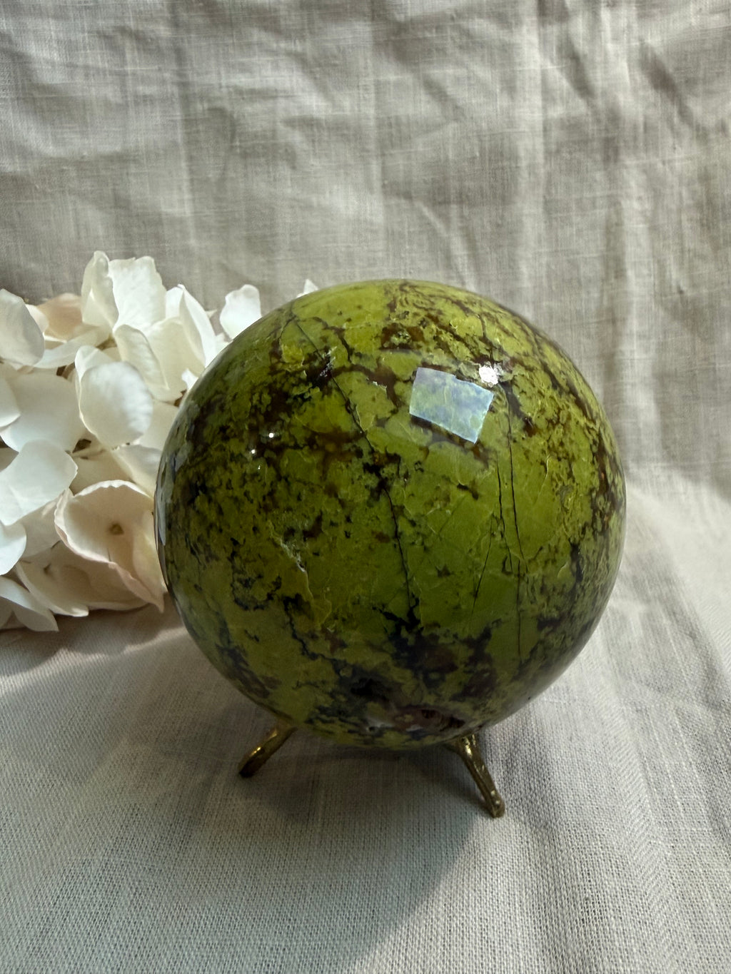 Grüner Opal Kugel