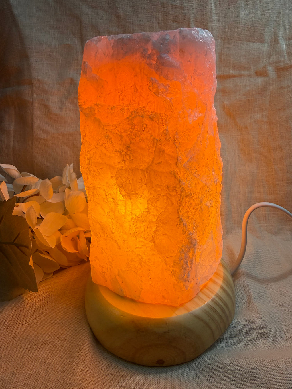 Rosenquarzlampe