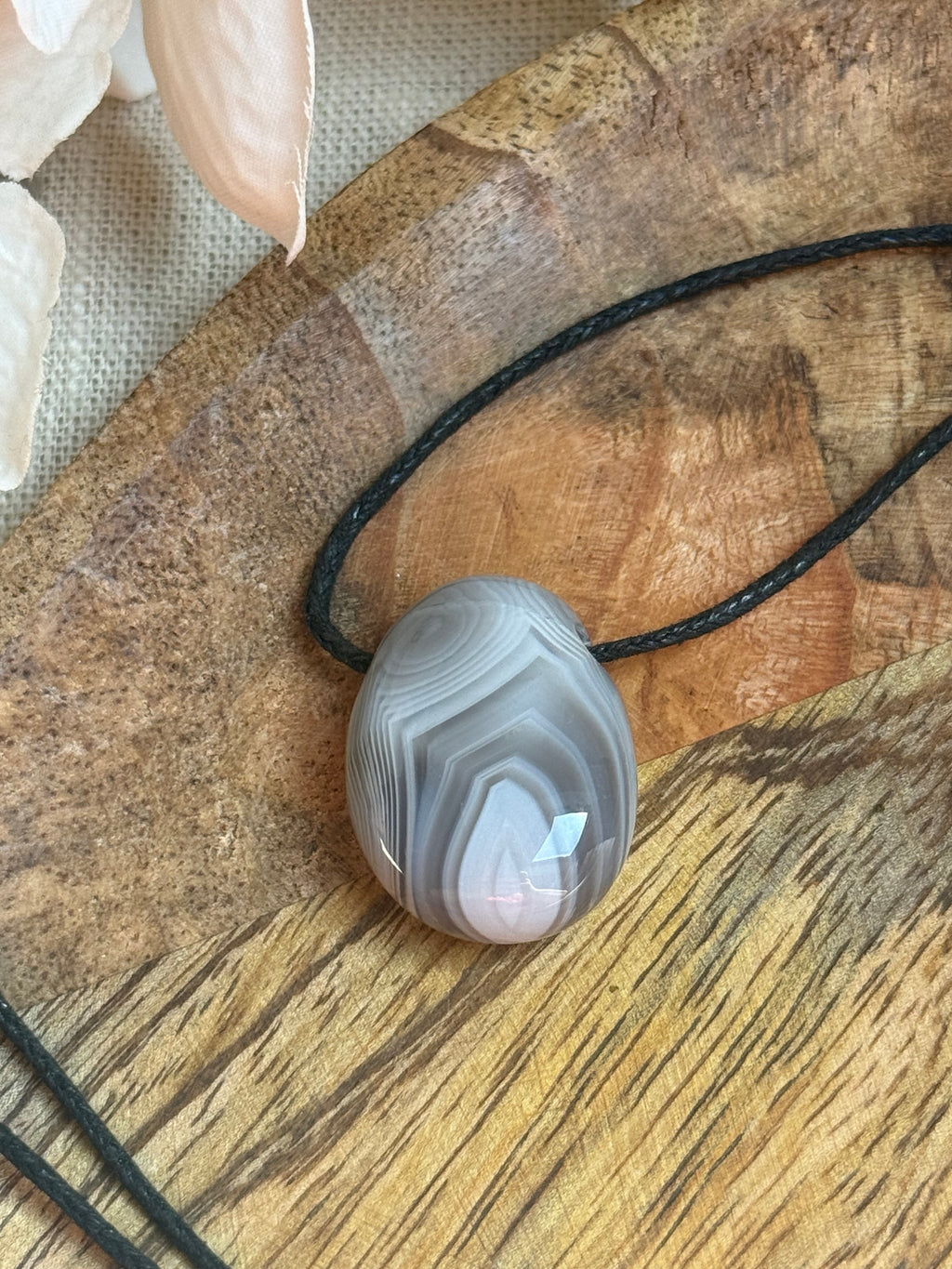 Botswana Achat Trommelsteinanhänger