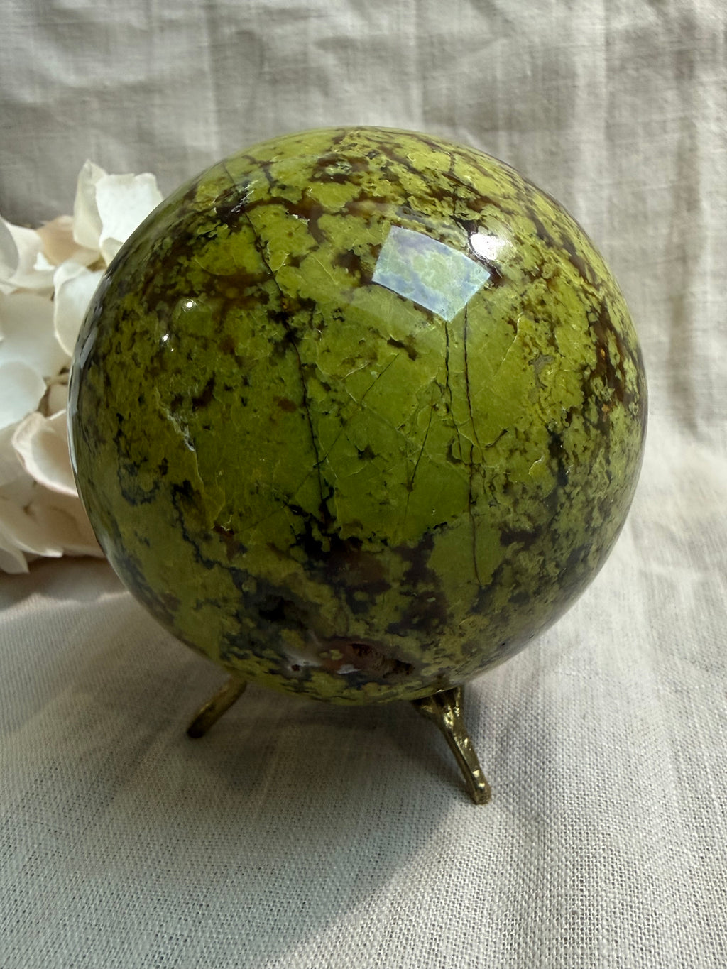 Grüner Opal Kugel
