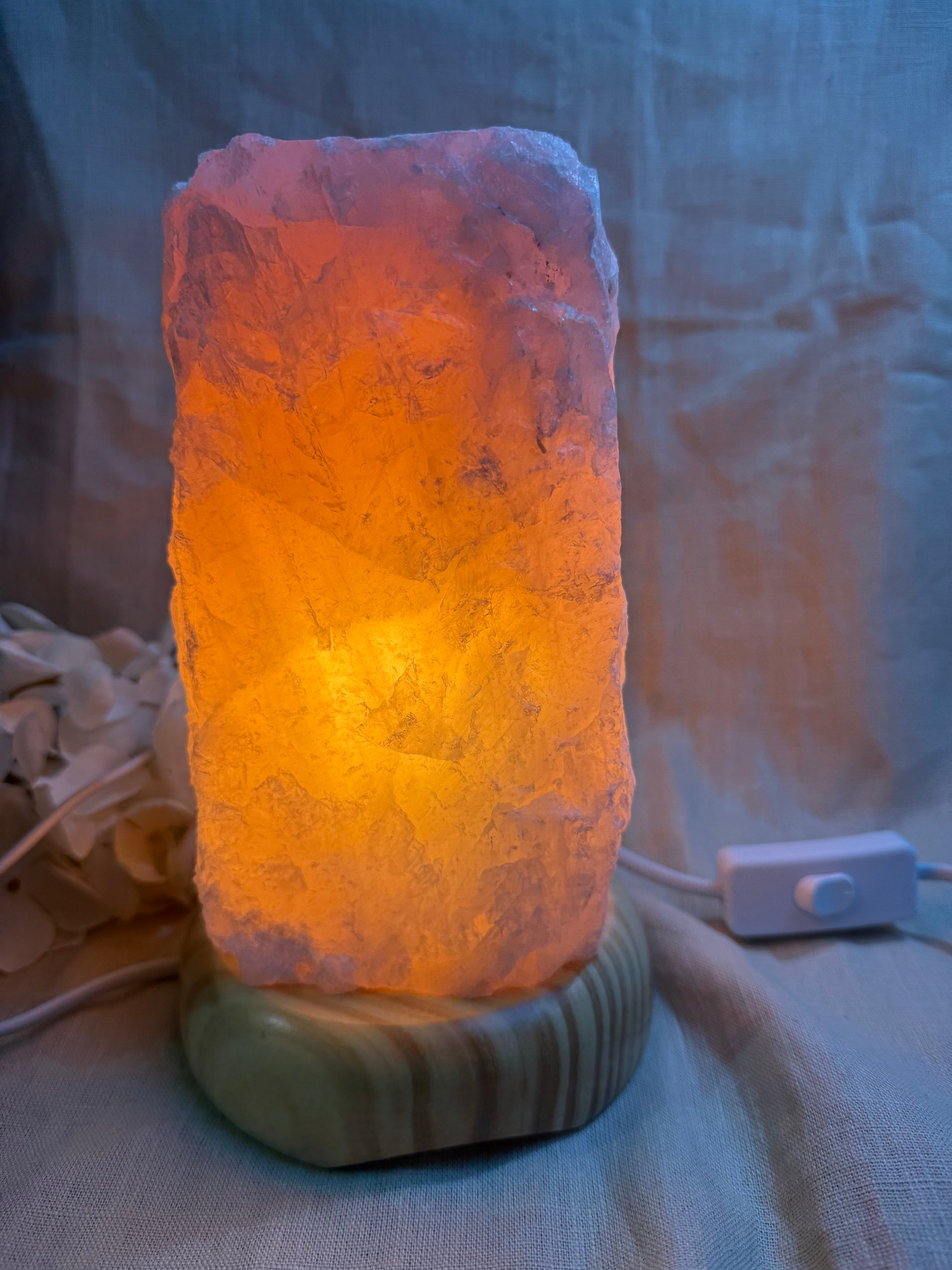 Rosenquarzlampe