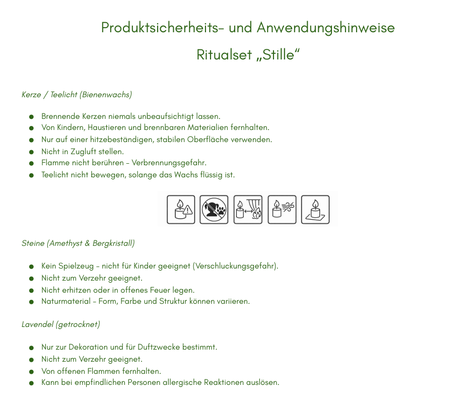 Ritualset Teelicht – Stille braun marmoriert
